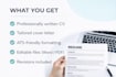 create a CV and a cover letter