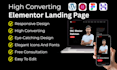 design a modern elementor landing page that converts visitors