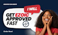 help with ezoic approval, ezoic setup, ezoic onboarding and website monetization