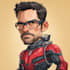 create a premium superhero caricature character