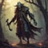 do dark fantasy art illustrations in a painterly style