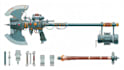design creative concept art of weapons and items