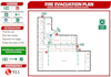 design professional evacuation plan, fire exit plan and safety diagram