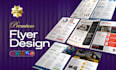 design modern one pager, corporate one pager, marketing or pitch deck flyers
