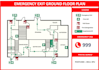 create evacuation plan emergency exit and fire safety plan