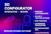 build interactive 3d product configurator for websites ecommerce custom solution