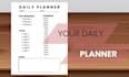 provide a clean printable daily planner PDF