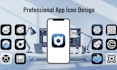 design a modern app icon for ios and android