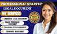 draft a rock solid founders or co founders agreement for your startup