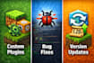 create, fix and maintain custom minecraft plugins