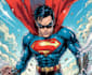 create comic book cover with background scene
