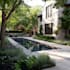 design frontyard, backyard, pool, patio as a landscape architect