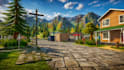 unity game environment with optimized lighting for mobile