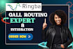 set up and manage ringba call tracking, call routing, ring trees and pixels