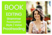 proofread copy edit fiction nonfiction books english, french