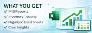 create excel mis reports and inventory tracking dashboard