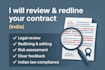 review edit rewrite and redline your contracts professionally