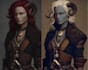 create a fantasy fighter character illustrations for games