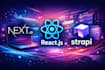 develop fast nextjs react web app with strapi cms
