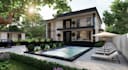 3d custom home design,cgi exterior view,house plan,duplex rebuild,escape render