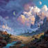 digitally paint fantasy landscape