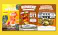 design japanese style food and drink poster