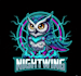 do a owl mascot logo with t shirt design