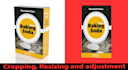 professional photo cropping, resizing background adjustment