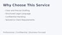 draft contracts, ndas and business agreements professionally