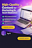 write SEO blog posts for marketing and technology websites