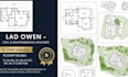 floorplan, parcel and structural layout plan, plat map, landscape design