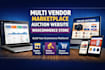 do multi vendor ecommerce marketplace website auction website woocommerce web