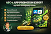 do aso app description keywords app promotion marketing for android and ios