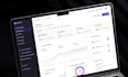 design a modern saas dashboard UI UX in figma