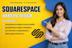 redesign squarespace website, design squarespace, squarespace website