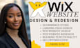 build clean, modern wix ecommerce online store, wix website landing page design