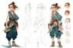 draw digital illustration, character design