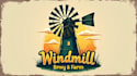 make eye catching farm windmill logo