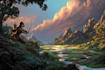 create fantasy concept landscape illustrations