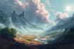 illustrate breathtaking fantasy landscapes