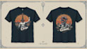 make minimalist retro vintage t shirt design