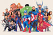 draw superhero action comic