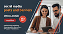 design professional social media posts and instagram banners