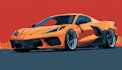 draw your car into vector illustration
