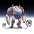draw a mecha robot art and illustration unique style
