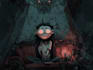 draw art in dark cartoon comic style