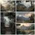 illustrate environments, landscapes, board game, concept art