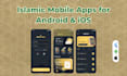 develop islamic mobile app in flutter for android and ios