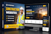 design a modern construction wordpress website and real estate wordpress website