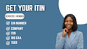 apply your itin individual taxpayer identification number as irs caa